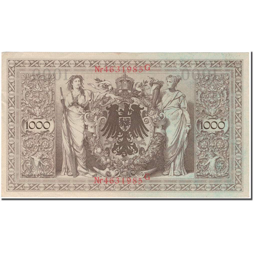 Geldschein, Deutschland, 1000 Mark, 1910, KM:44b, SS+