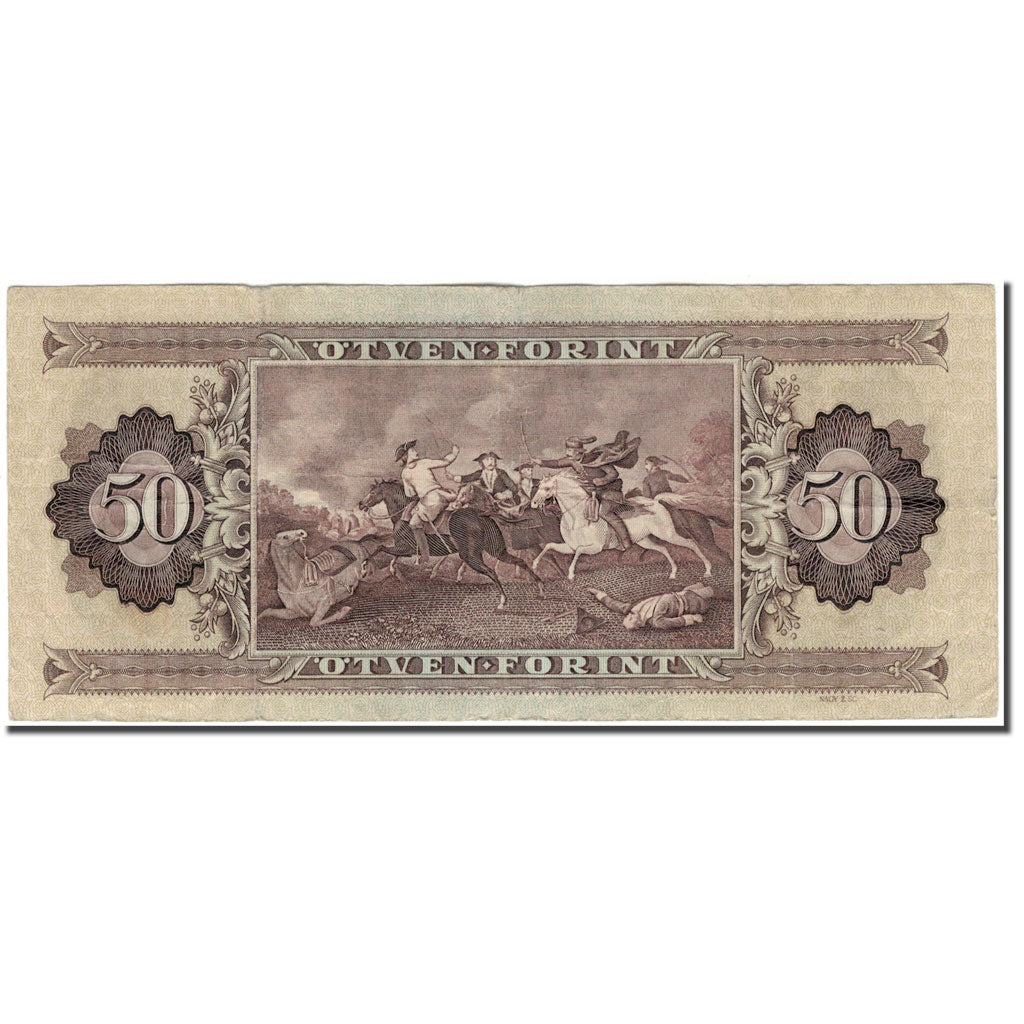 Banknot, Węgry, 50 Forint, 1980, KM:170d, VF(30-35)