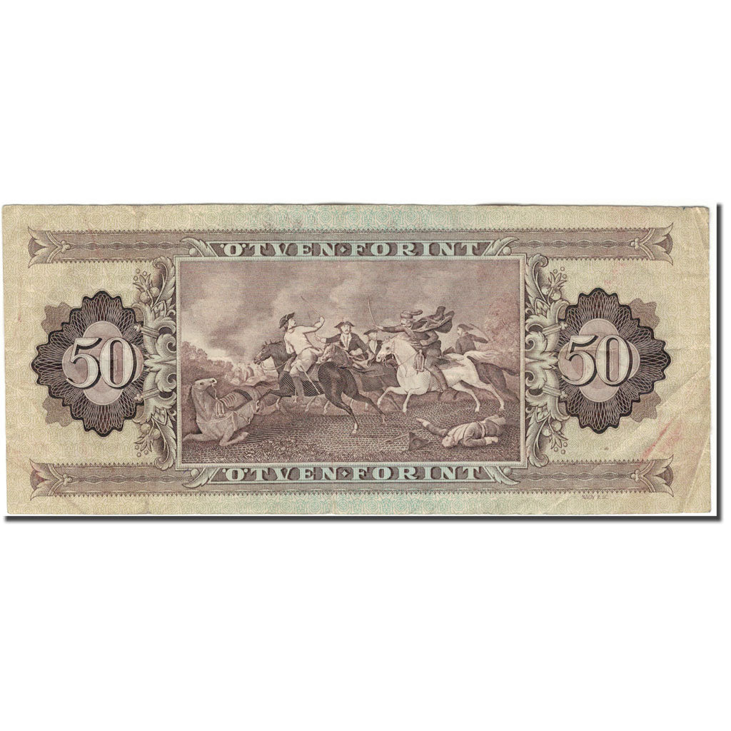 Geldschein, Ungarn, 50 Forint, 1986, KM:170g, S+