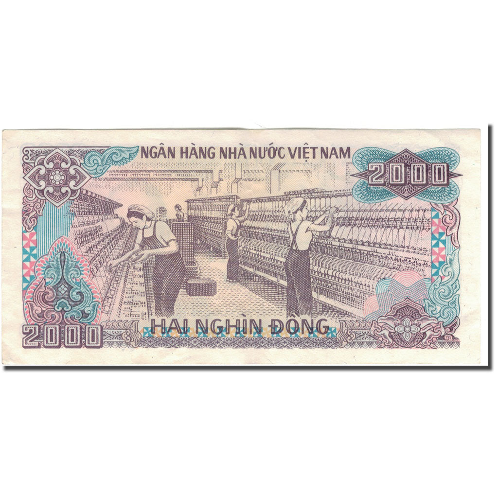 Billet, Viet Nam, 2000 D<ox>ng, 1988, KM:107b, TTB+