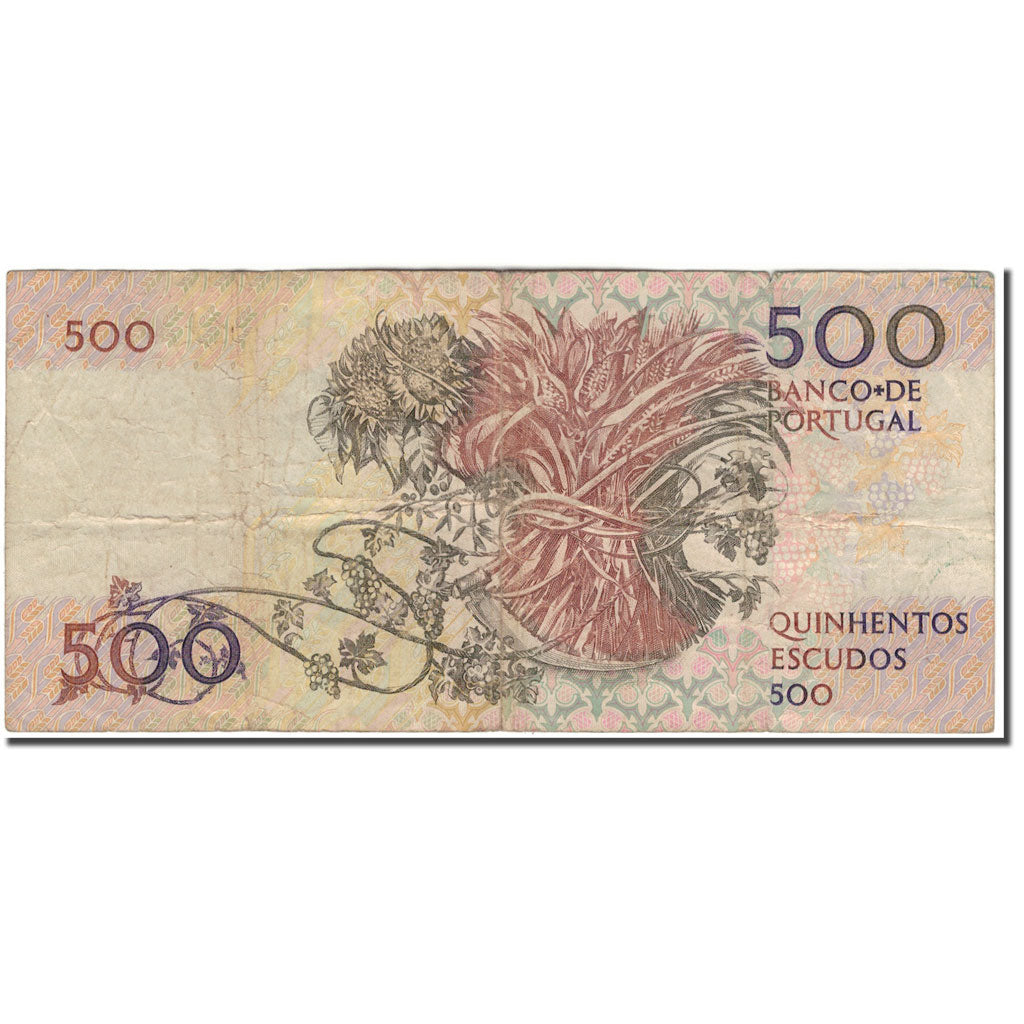Banknote, Portugal, 500 Escudos, 1989-10-04, KM:180c, VF(20-25)