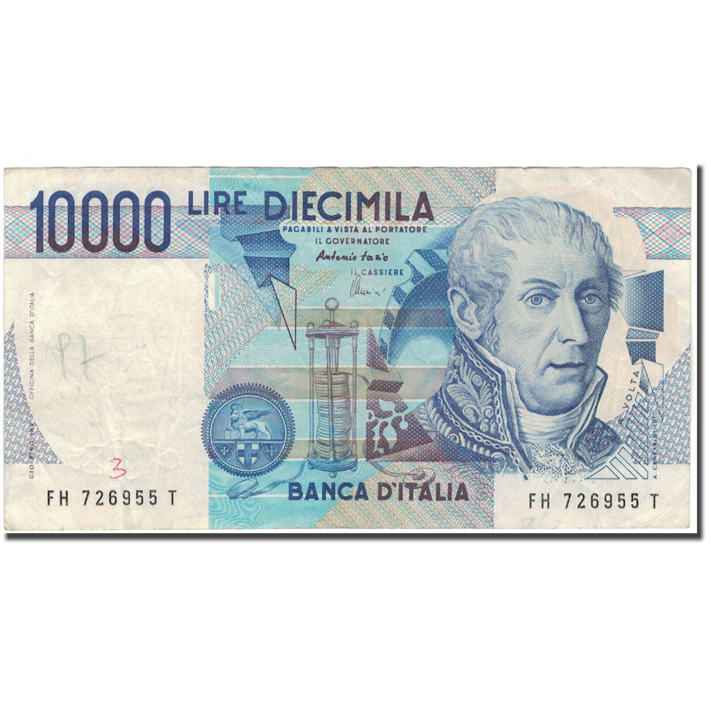 Banconote, Italia, 10,000 Lire, 1984-09-03, KM:112d, MB+