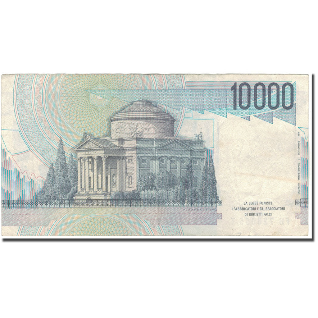 Banconote, Italia, 10,000 Lire, 1984-09-03, KM:112d, MB+
