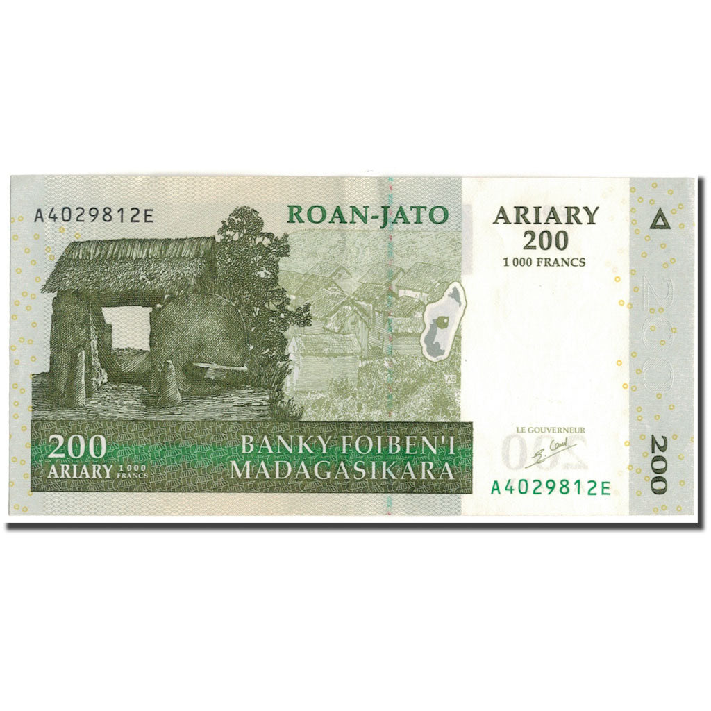 Billete, 200 Ariary, 2004, Madagascar, KM:87a, EBC