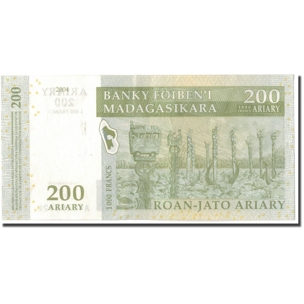 Billete, 200 Ariary, 2004, Madagascar, KM:87a, EBC