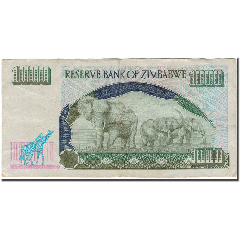 Banknote, Zimbabwe, 1000 Dollars, 2003, KM:12a, VF(30-35)