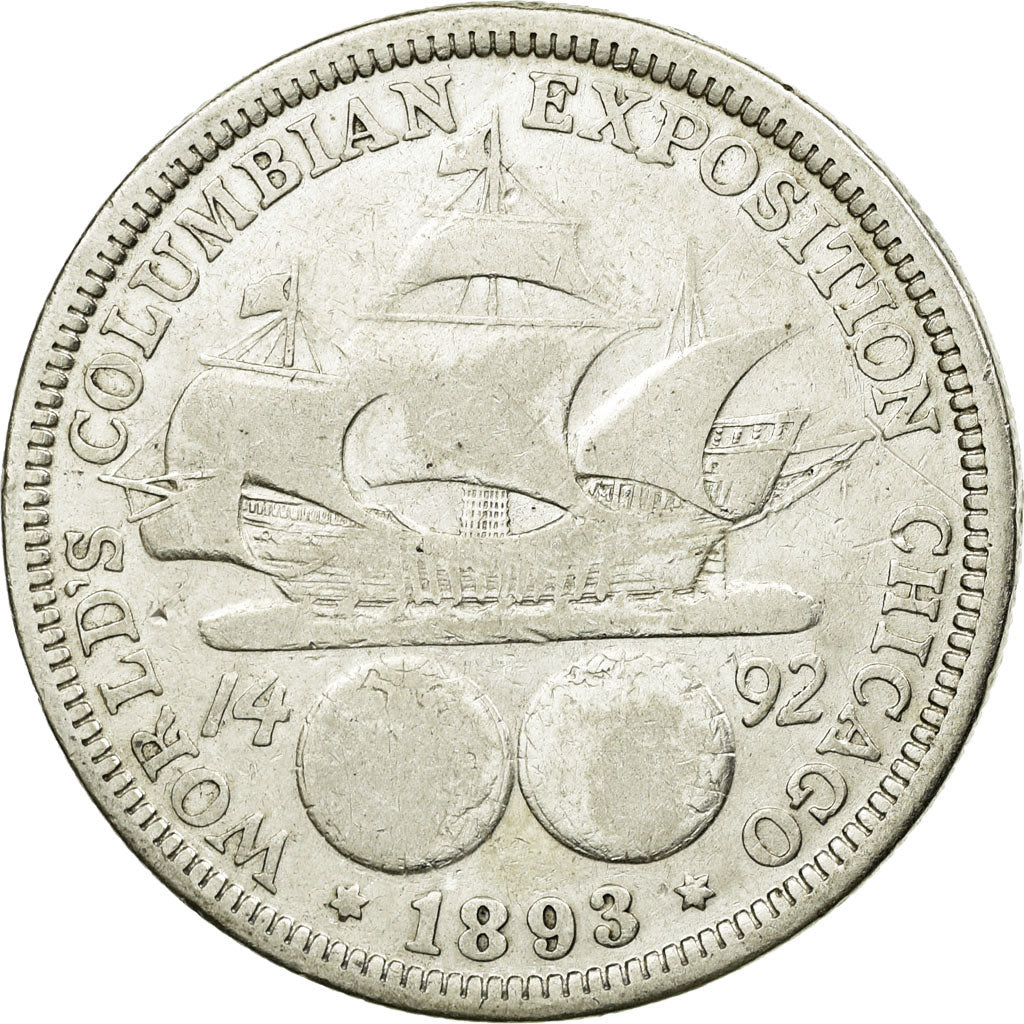 Moneta, Stati Uniti, Half Dollar, 1893, U.S. Mint, Philadelphia, MB, Argento