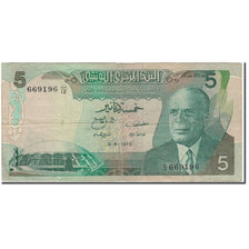 Banknote, Tunisia, 5 Dinars, 1972-08-03, KM:68a, VF(20-25)