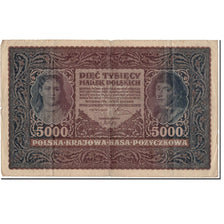 Banknot, Polska, 5000 Marek, 1920, KM:31, VF(20-25)