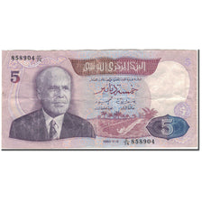 Banknote, Tunisia, 5 Dinars, 1983-11-03, KM:79, VF(30-35)