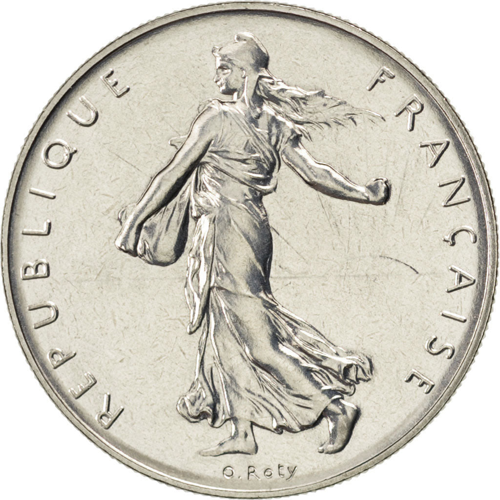 FRANCE, 1 Franc, 1983, KM #925.1, MS(65-70), Nickel, Gadoury #474, 6.02