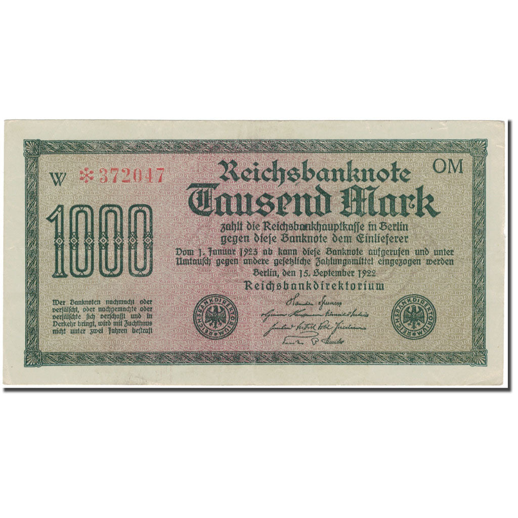 Banconote, Germania, 1000 Mark, KM:New, BB