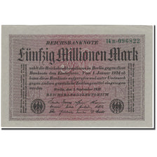 Billet, Allemagne, 50 Millionen Mark, 1923, KM:109a, SPL