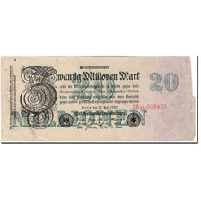 Geldschein, Deutschland, 20 Millionen Mark, 1923, KM:97b, S+