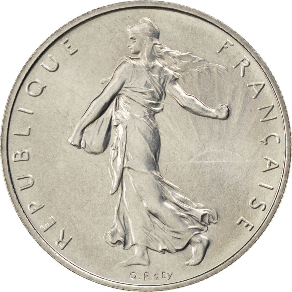 FRANCE, Semeuse, Franc, 1986, Paris, KM #925.1, MS(65-70), Nickel, 24, Gadoury..