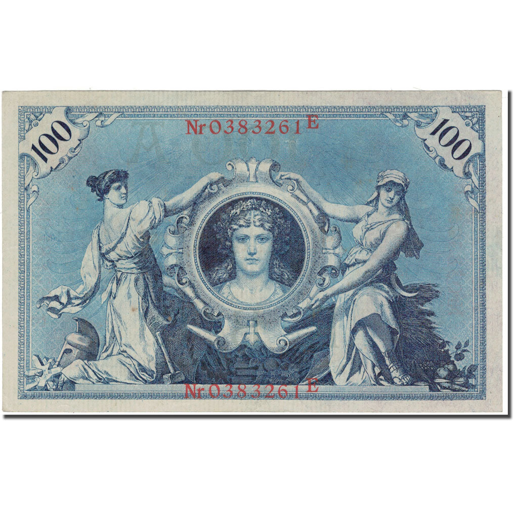 Geldschein, Deutschland, 100 Mark, 1908, KM:33a, VZ+