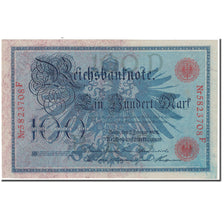 Nota, Alemanha, 100 Mark, 1908, KM:33a, AU(55-58)