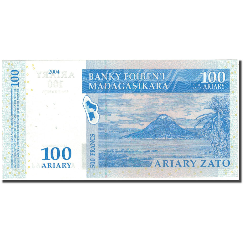 Billete, 100 Ariary, 2004, Madagascar, KM:86a, EBC