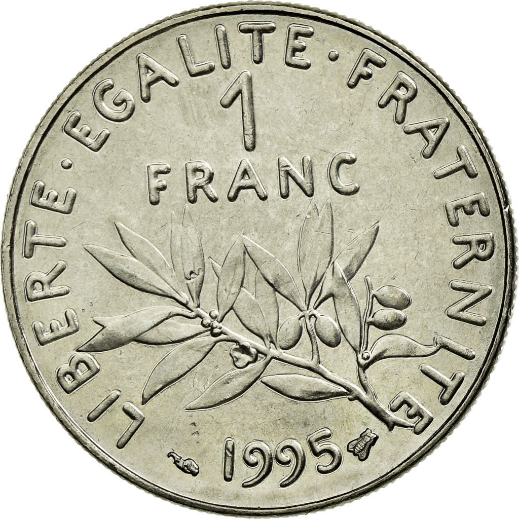 Monnaie, France, Semeuse, Franc, 1995, FDC, Nickel, KM:925.1, Gadoury:474
