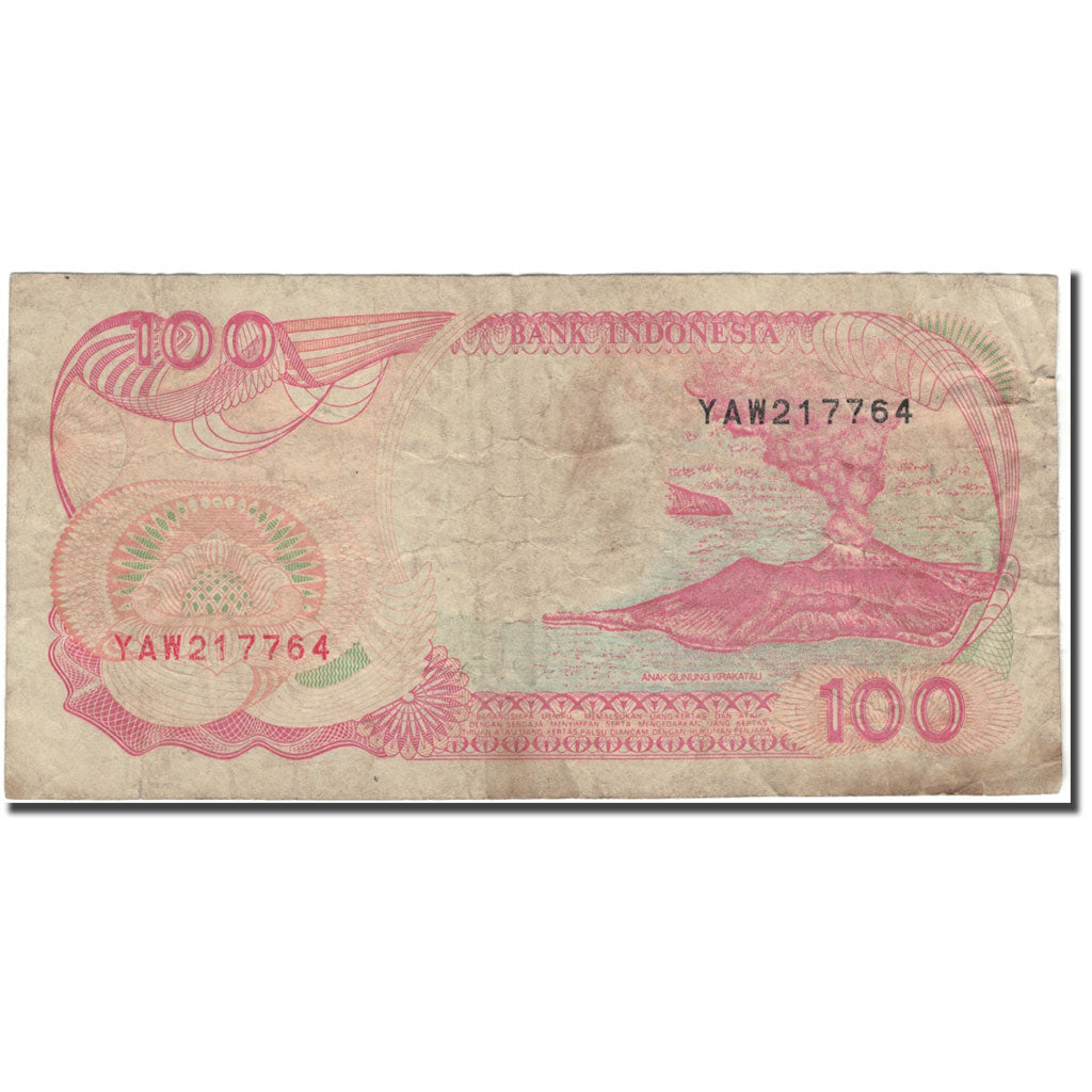 Banconote, Indonesia, 100 Rupiah, 1992, KM:127d, B+