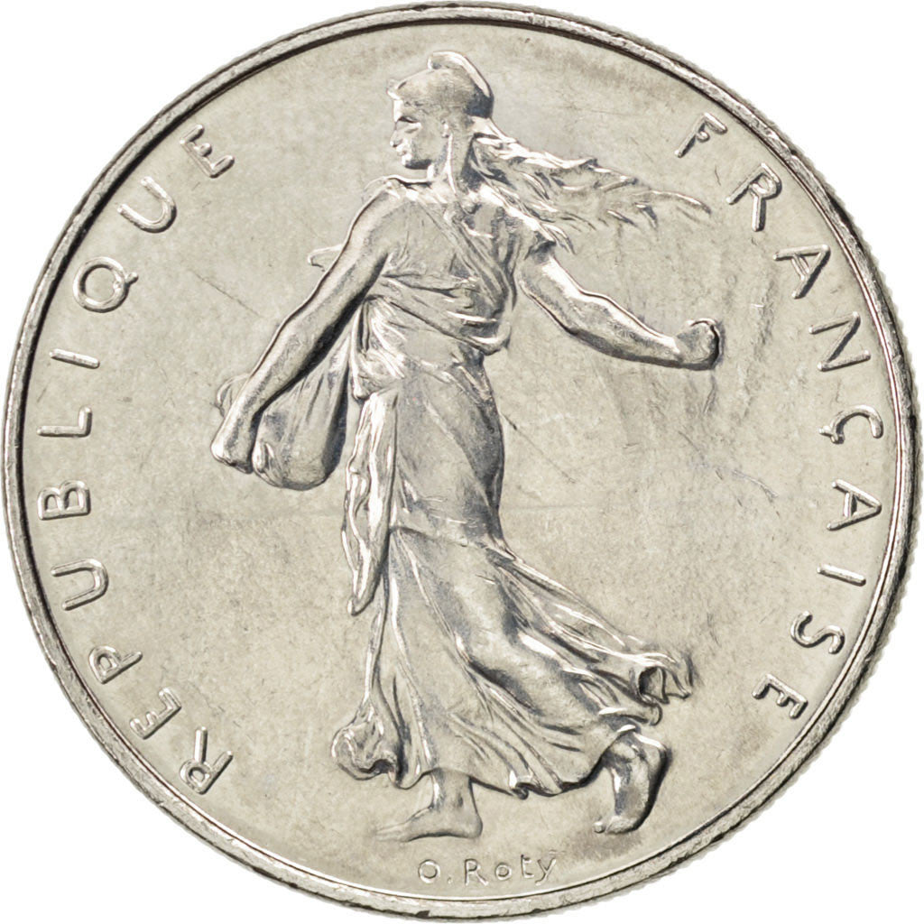 FRANCE, Semeuse, Franc, 1995, Paris, KM #925.1, MS(60-62), Nickel, 24, Gadoury..