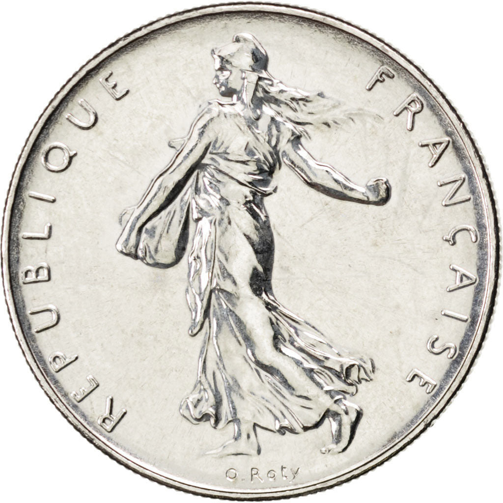 FRANCE, Semeuse, Franc, 2001, Paris, KM #925.1, MS(65-70), Nickel, 24, Gadoury..
