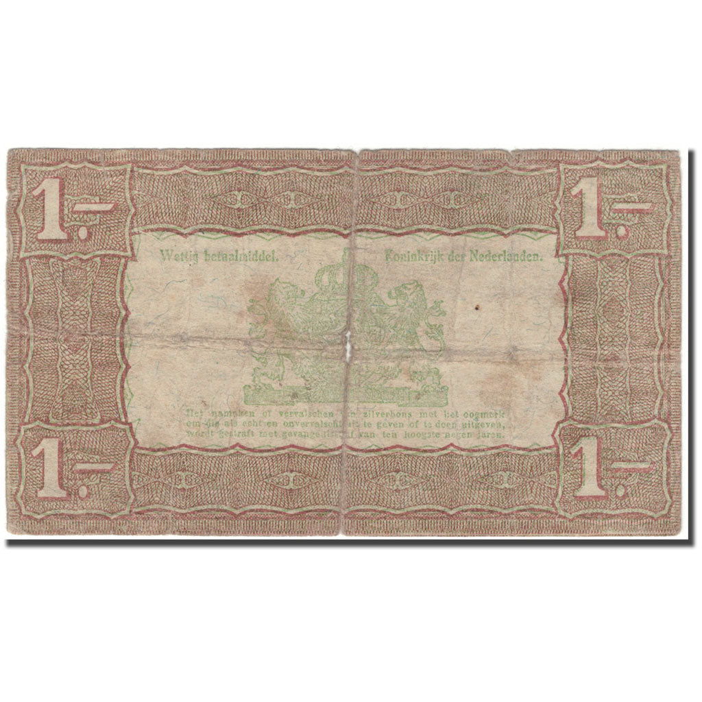 Banknote, Netherlands, 1 Gulden, 1938-10-01, KM:61, F(12-15)