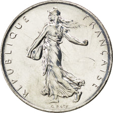 FRANCE, 1 Franc, 2001, KM #925.1, MS(65-70), Nickel, Gadoury #474, 6.00
