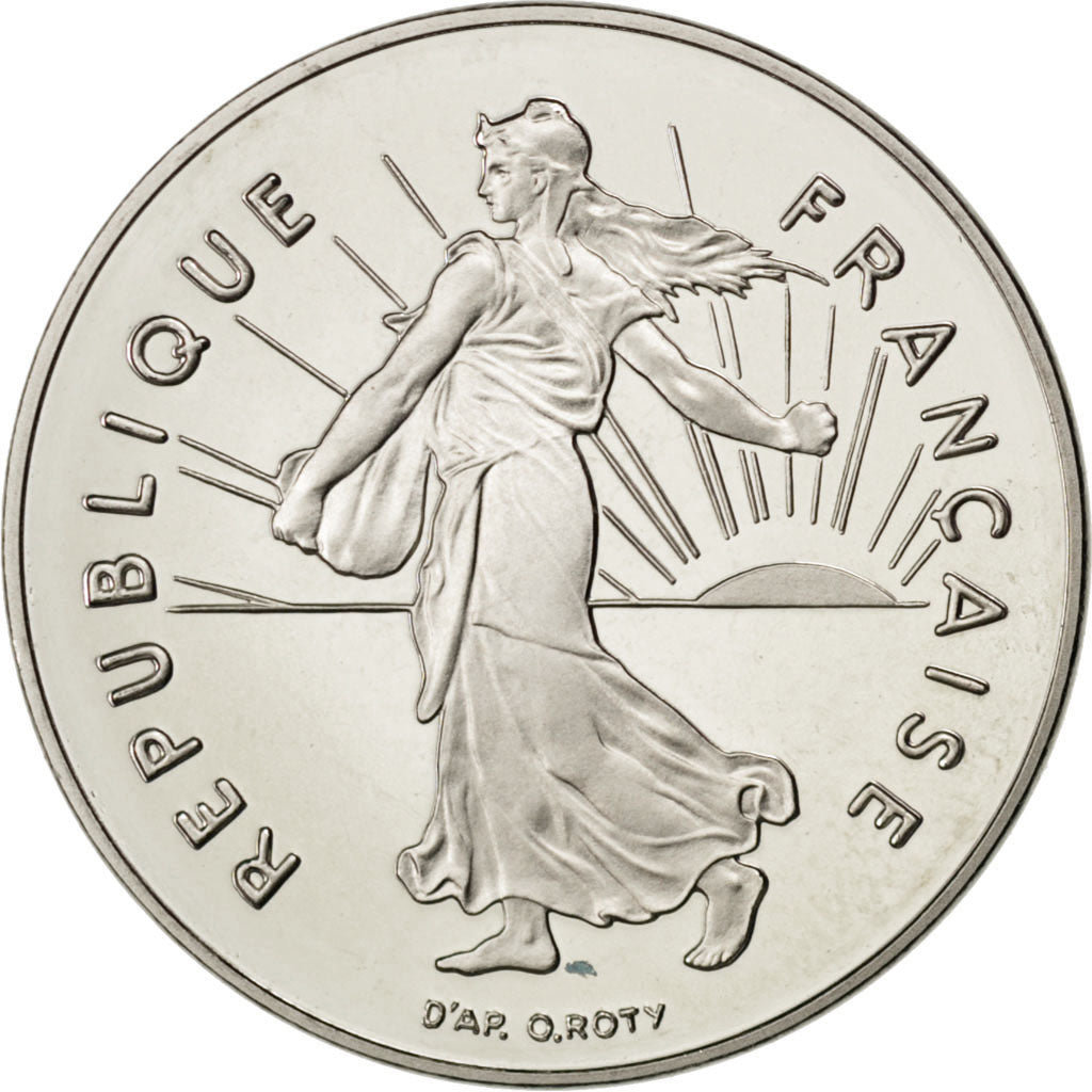 FRANCE, Semeuse, Franc, 1992, Paris, KM #925.1, MS(65-70), Nickel, 24, Gadoury..
