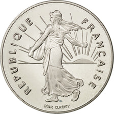 FRANCE, Semeuse, Franc, 1992, Paris, KM #925.1, MS(65-70), Nickel, 24, Gadoury..