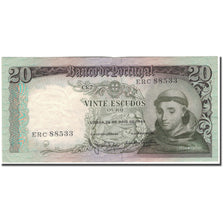 Banknote, Portugal, 20 Escudos, 1964-05-26, KM:167b, AU(50-53)