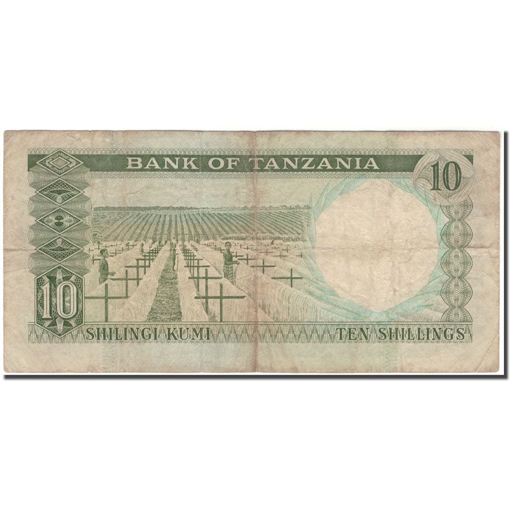 Banconote, Tanzania, 10 Shillings, KM:2a, MB