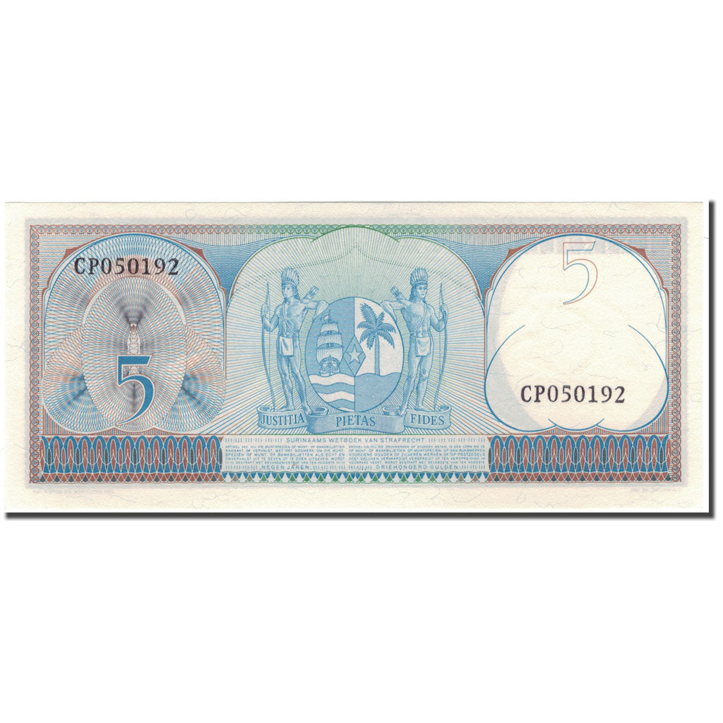 Banknote, Surinam, 5 Gulden, 1963-09-01, KM:120b, UNC(65-70)