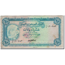 Biljet, Arabische Republiek Jemen, 10 Rials, KM:13a, TB