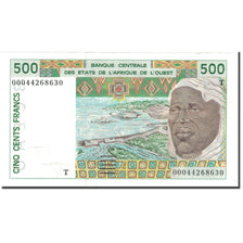 Banknote, West African States, 500 Francs, KM:810Te, AU(55-58)