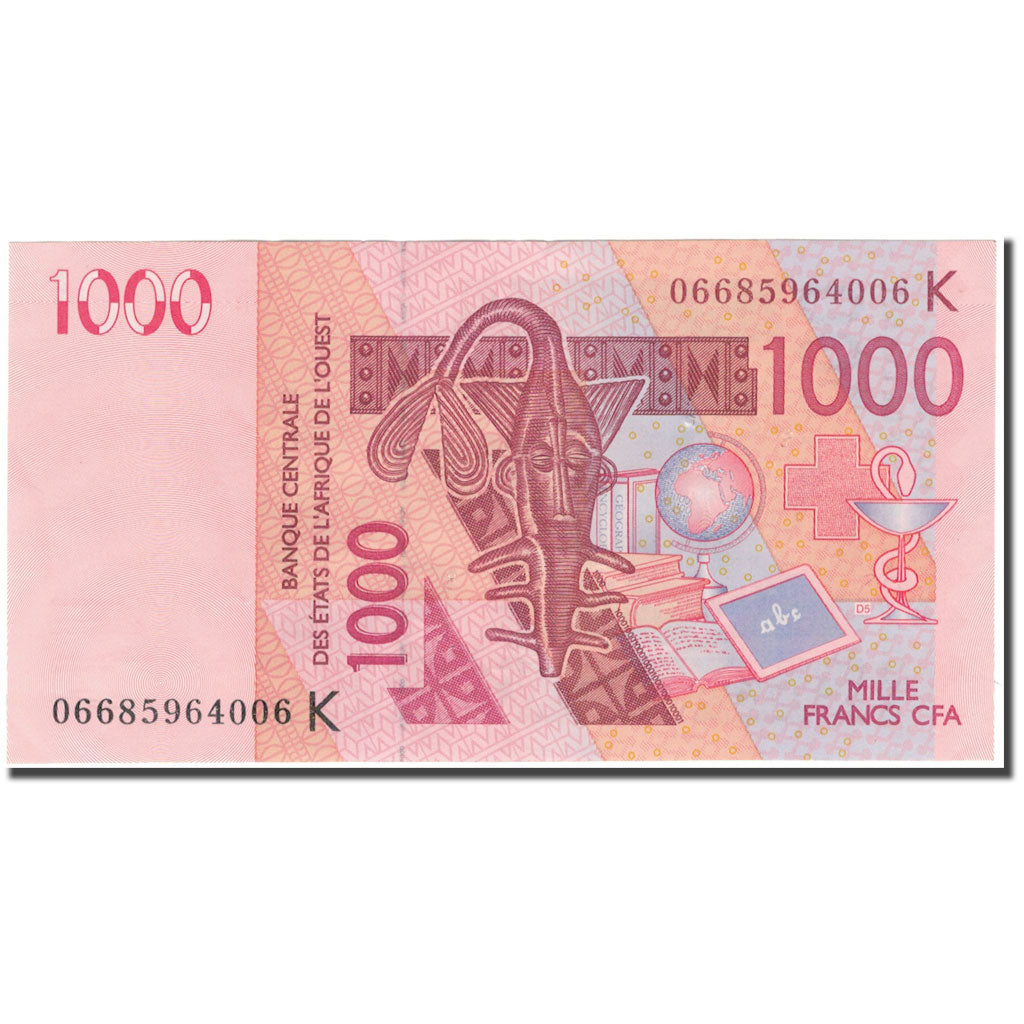 Banknote, West African States, 1000 Francs, 2003, KM:715Ka, AU(55-58)