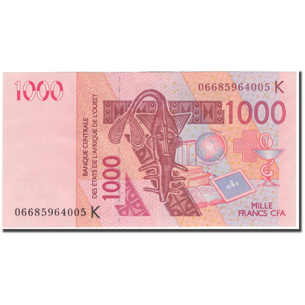 Banknote, West African States, 1000 Francs, 2003, KM:715Ka, AU(55-58)