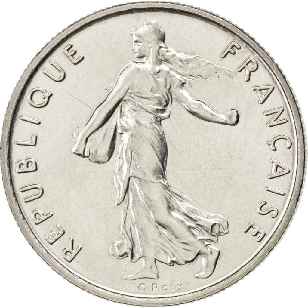 Francia, Semeuse, 1/2 Franc, 1971, FDC, Nichel, KM:931.1, Gadoury:429