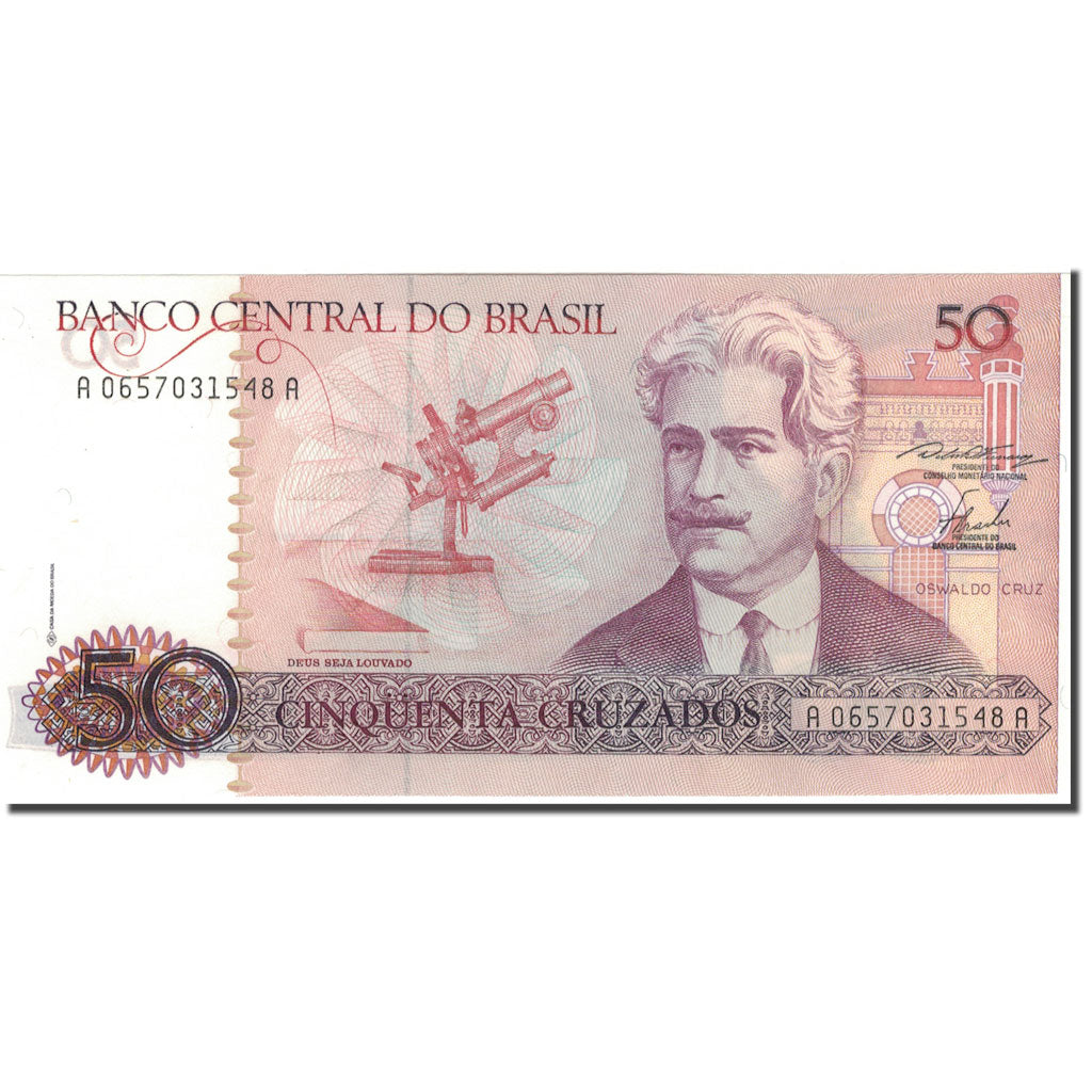 Banconote, Brasile, 50 Cruzados, KM:210a, FDS