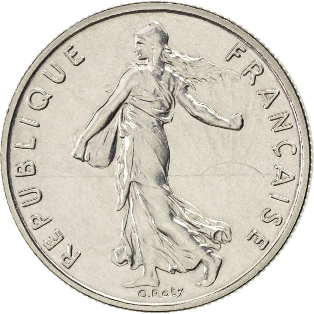 FRANCE, Semeuse, 1/2 Franc, 1983, Paris, KM #931.1, MS(65-70), Nickel, 19.5,...