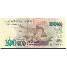Banknote, Brazil, 100,000 Cruzeiros, KM:235c, UNC(65-70)