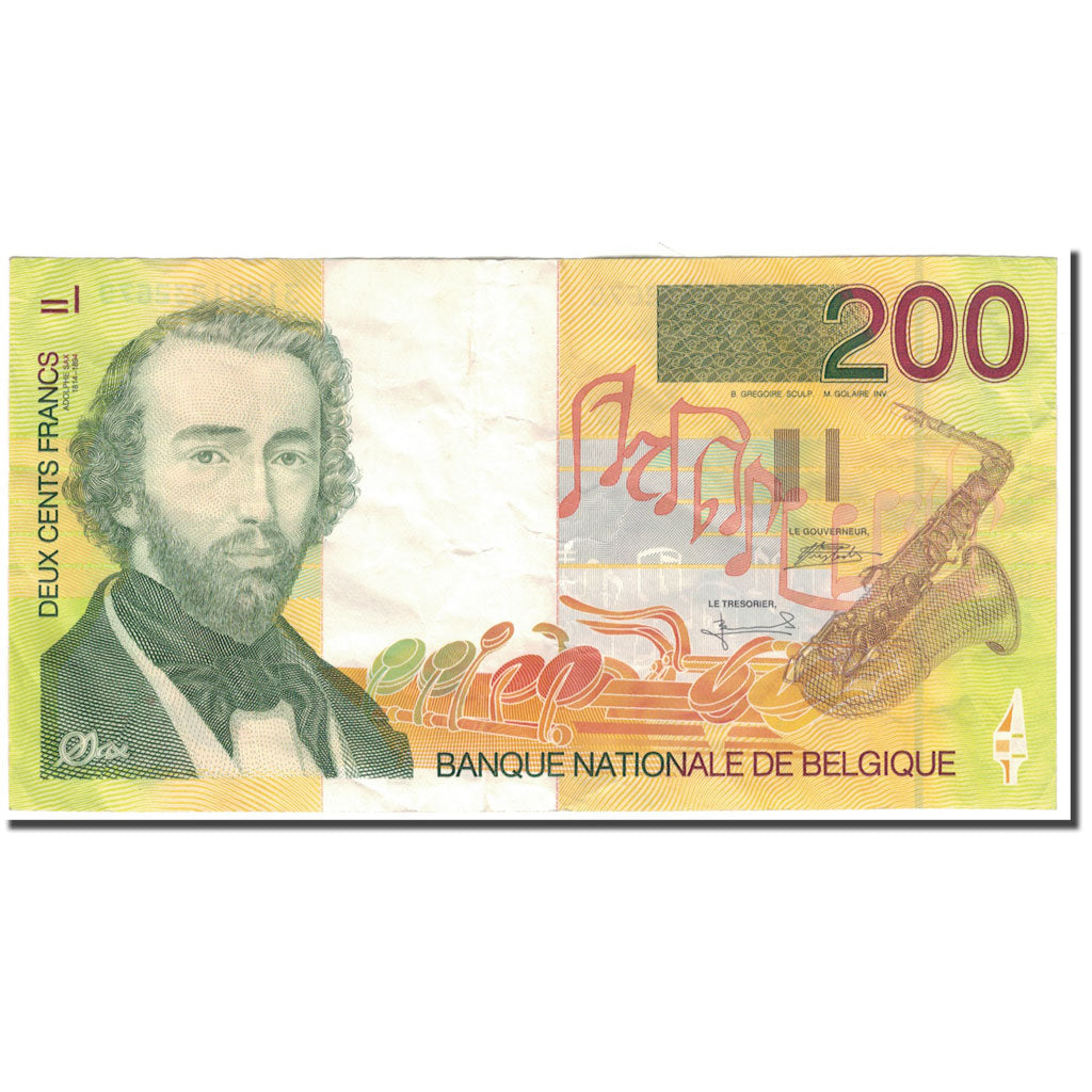 Banknote, Belgium, 200 Francs, KM:148, AU(55-58)