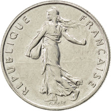 FRANCE, Semeuse, 1/2 Franc, 1990, Paris, KM #931.1, MS(63), Nickel, 19.5,...