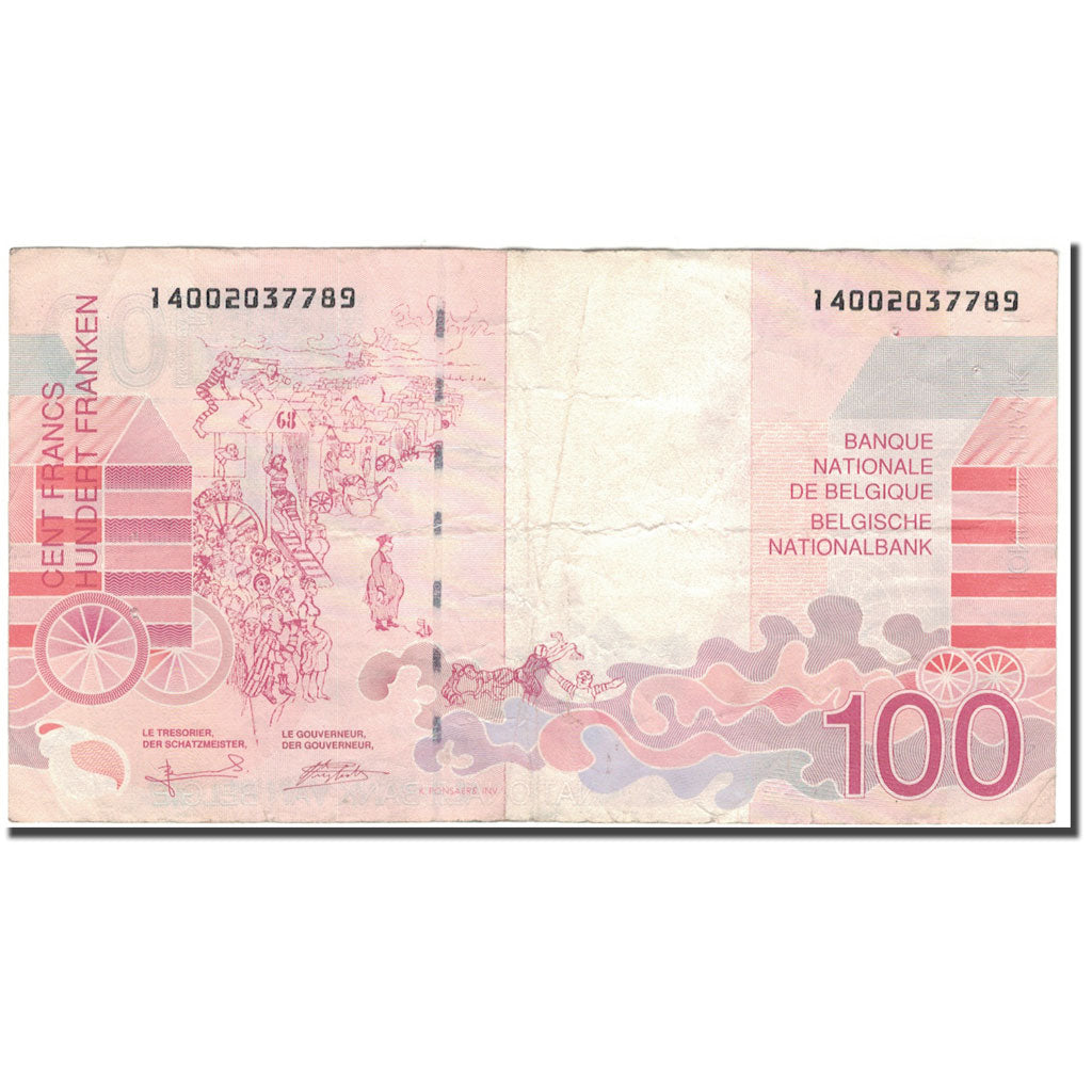 Banknote, Belgium, 100 Francs, KM:147, VF(20-25)
