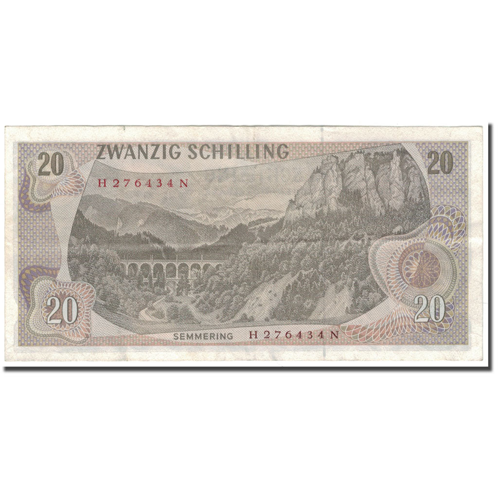 Banknote, Austria, 20 Schilling, 1967-07-02, KM:142a, VF(20-25)