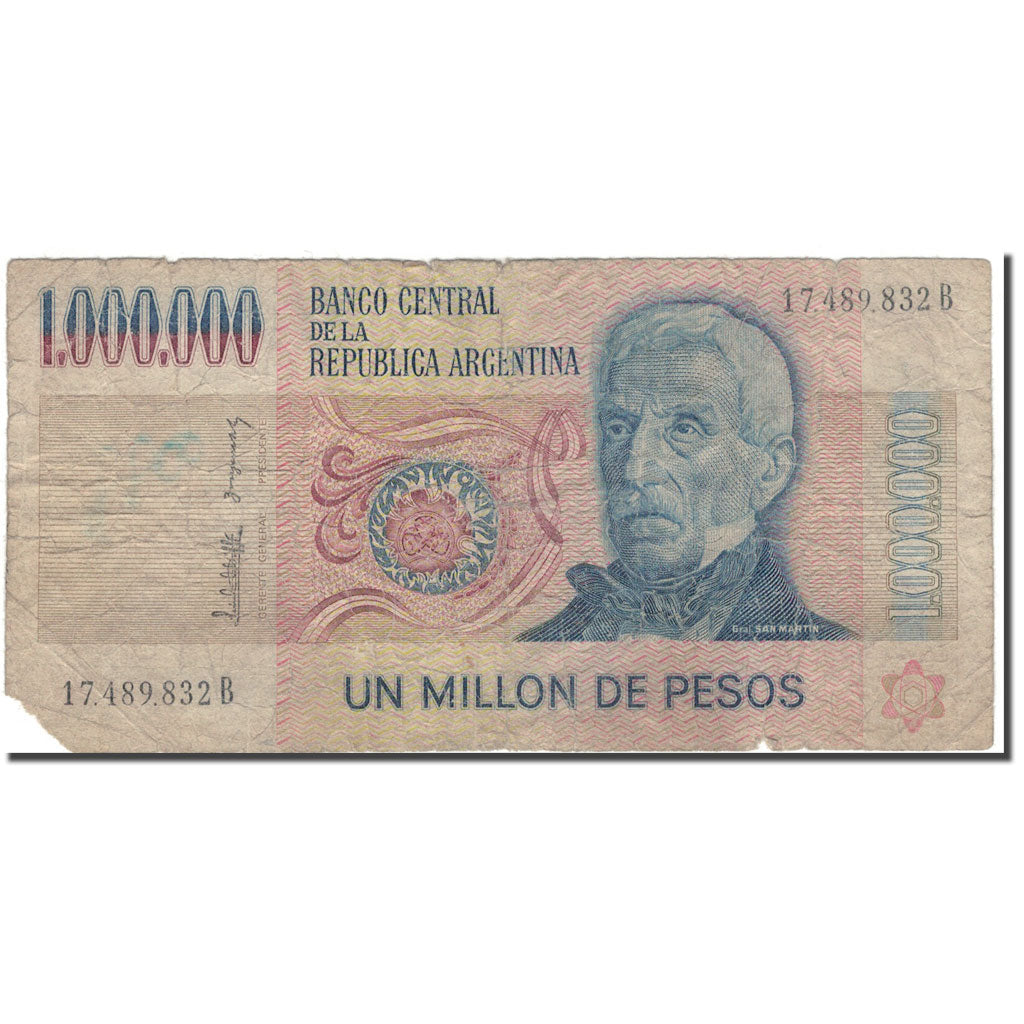Billete, 1,000,000 Pesos, Argentina, KM:310, RC