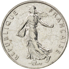 FRANCE, Semeuse, 1/2 Franc, 1995, Paris, KM #931.1, AU(55-58), Nickel, 19.5,...