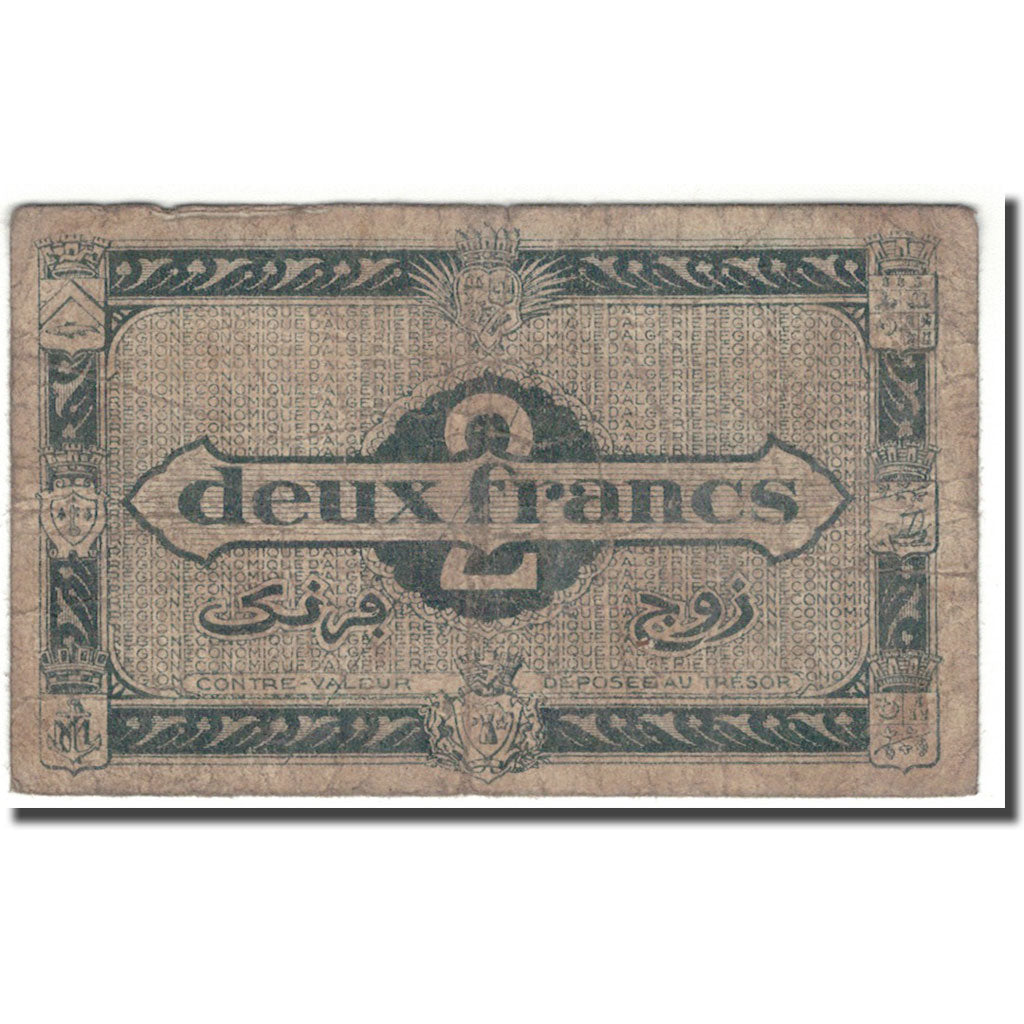 Banconote, Algeria, 2 Francs, KM:102, B+