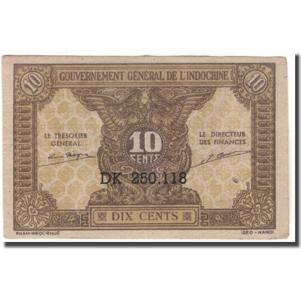 Banknote, FRENCH INDO-CHINA, 10 Cents, KM:89a, AU(50-53)