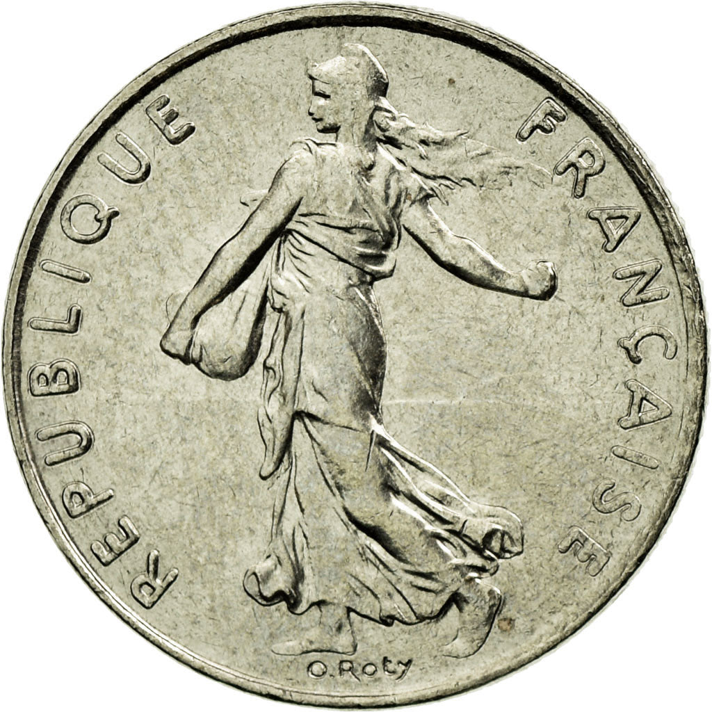 Moneta, Francia, Semeuse, 1/2 Franc, 1997, FDC, Nichel, KM:931.1, Gadoury:429